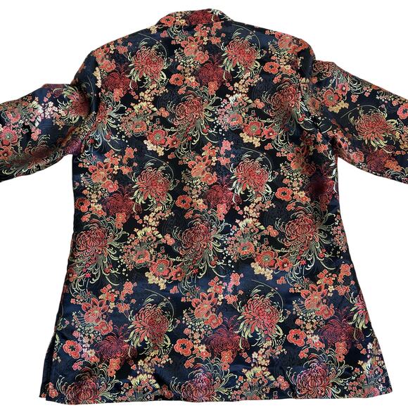 Robert Louis Vtg Oriental Traditional Asian Style Silk Blend Jacket Cheongsam - Picture 13 of 16